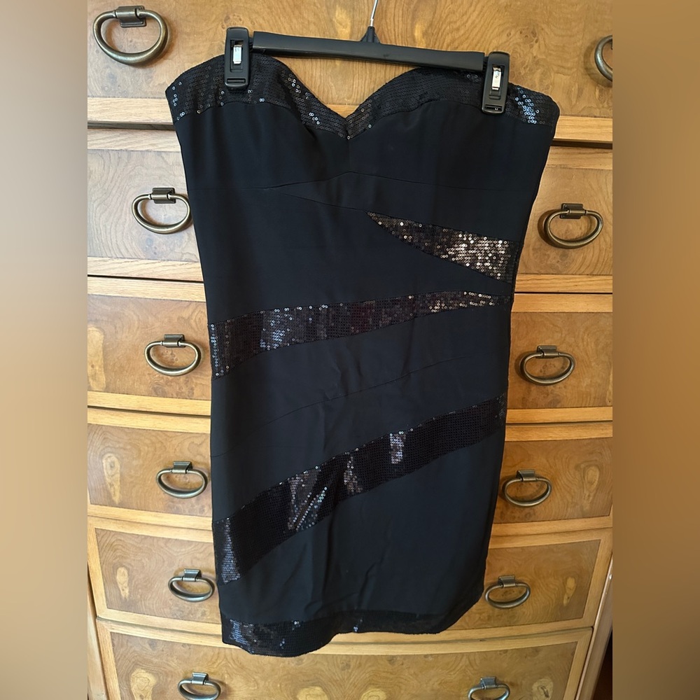 Elegant Black Sequin Dress